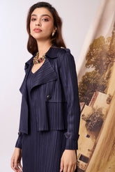 Olive Jacket Dress - Navy